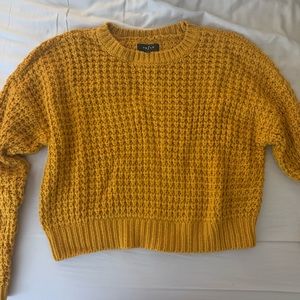 Pacsun mustard knit sweater